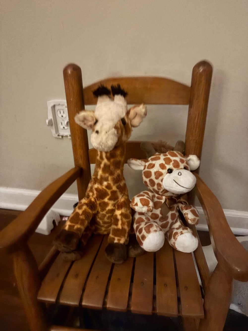 Plush Giraffe Stuffed Toy - Brown & Cream